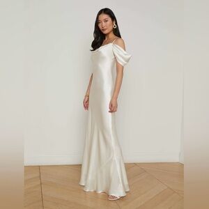 L'AGENCE Kenna Silk Maxi Dress/Wedding Dress!